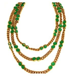 Green and Gold Necklace